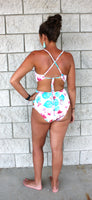 
              One Piece Bathing Suit with Strapping Details
            