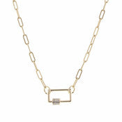 Rectangle Carabiner Necklace