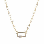 Rectangle Carabiner Necklace