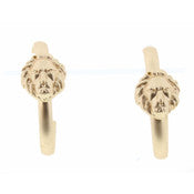 Kayla Lion Head Hoop Earrings