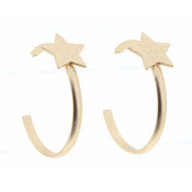 Kayla Star Hoop Earrings