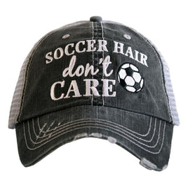 Soccer Hair Don't Care Cap
