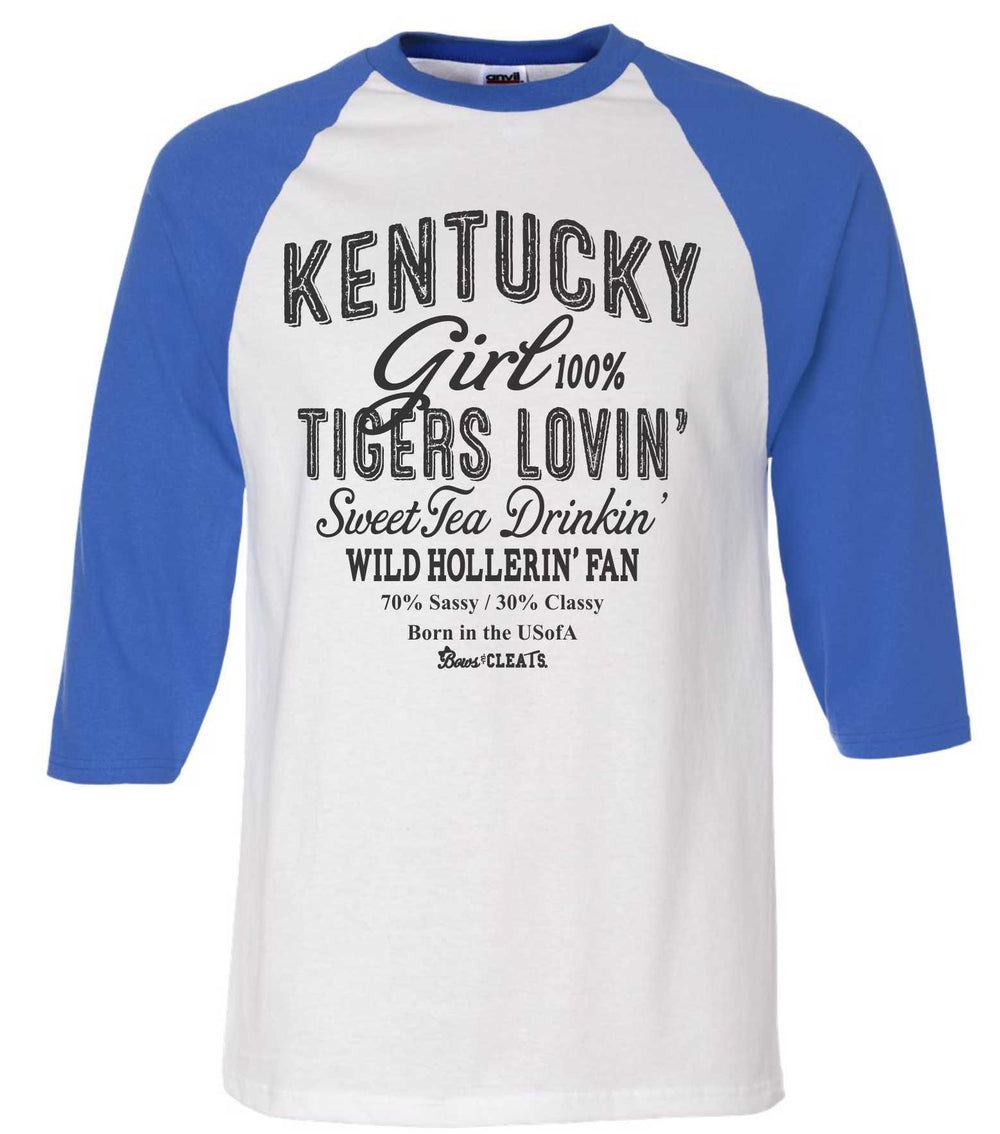 Tigers Raglan Color Baseball Jersey