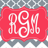 Custom Monogram License Plate