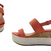 "Listen" Stacked Wedge Sandal
