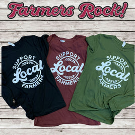 Support Local Farmers Long Sleeve Tee