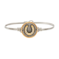 Lucky Horseshoe Bangle Bracelet