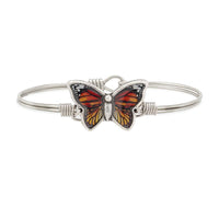 
              Monarch Butterfly Bangle Bracelet
            