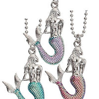 Mermaid with Colored Tail Necklace