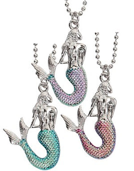 Mermaid with Colored Tail Necklace