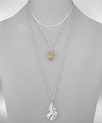 Pyrite & Feather Necklace