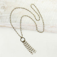 Vintage Waterfall Pearl Tassel Necklace