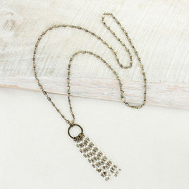Vintage Waterfall Pearl Tassel Necklace