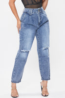 
              Dream High Rise Roll Cuff Vintage Ankle Jean
            