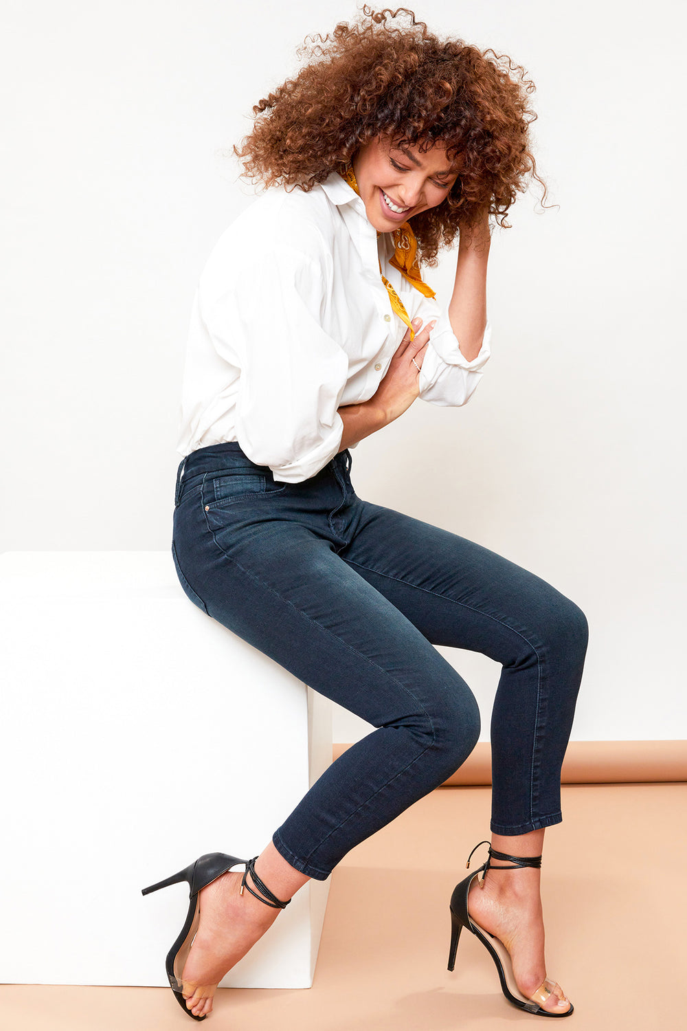 Petite High Rise Hand Sanded Skinny Jean
