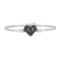 
              Rosary Heart Bangle Bracelet
            