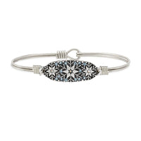 Snowflake Medley Bangle Bracelet