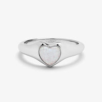 Pura Vida Stone Heart Signet Ring
