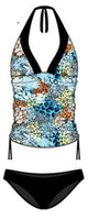 
              Halter Top Tankini w/Ruche Sides
            