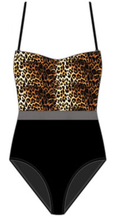 One Piece Cheetah w/Cover Up Wrap (Plus)