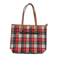 Plaid Tote or Wristlet