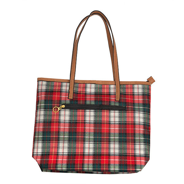 Plaid Tote or Wristlet