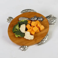Turtle Cheese Board with Tool