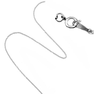 Silver Plated Charm Necklace Chain 18