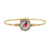 Vintage Red Cardinal Bangle Bracelet