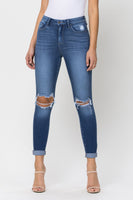 B&C High Rise Rolled Cuff Jeans