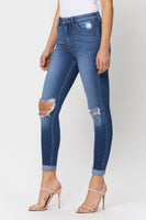 B&C High Rise Rolled Cuff Jeans