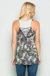 
              Camouflage Cross Tie Tank
            