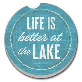 Better At Lake Absorbent Stone Car Coaster 1 Pack