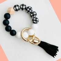 Silcone Bead Bangle Keychain