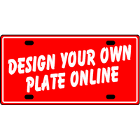 Custom Monogram License Plate