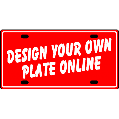 Custom Monogram License Plate