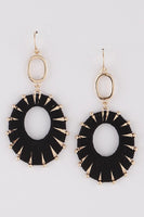 
              Threaded Oval Earring
            