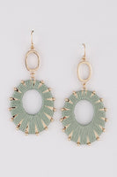 
              Threaded Oval Earring
            