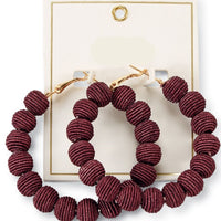 Hoop Ball Earrings