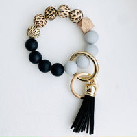 Silcone Bead Bangle Keychain