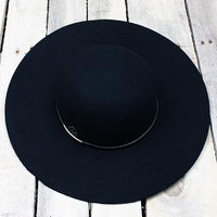 Denver Days Leather Banded Wool Floppy Hat