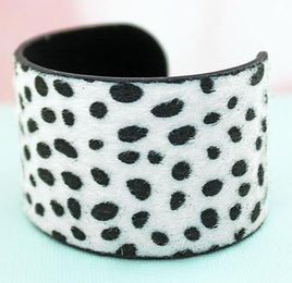 Wide Cuff Cheetah Bracelet