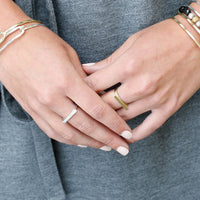 Horizontal Bar Ring - Silver