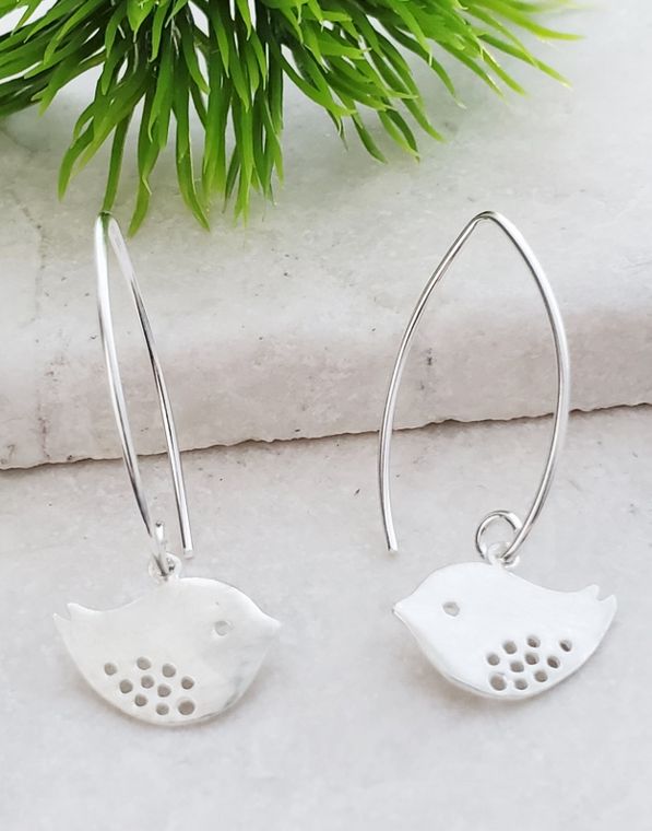 Silver Matte Spotted Bird
