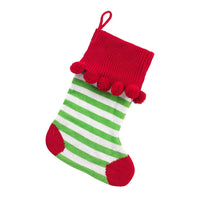 Pom Pom Knit Stocking