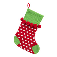 Pom Pom Knit Stocking