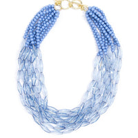 Geometric Beaded Lucite Necklace