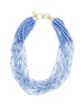 Geometric Beaded Lucite Necklace