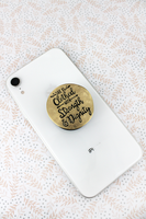 
              Antiqued Cell Phone Popsocket Cover
            