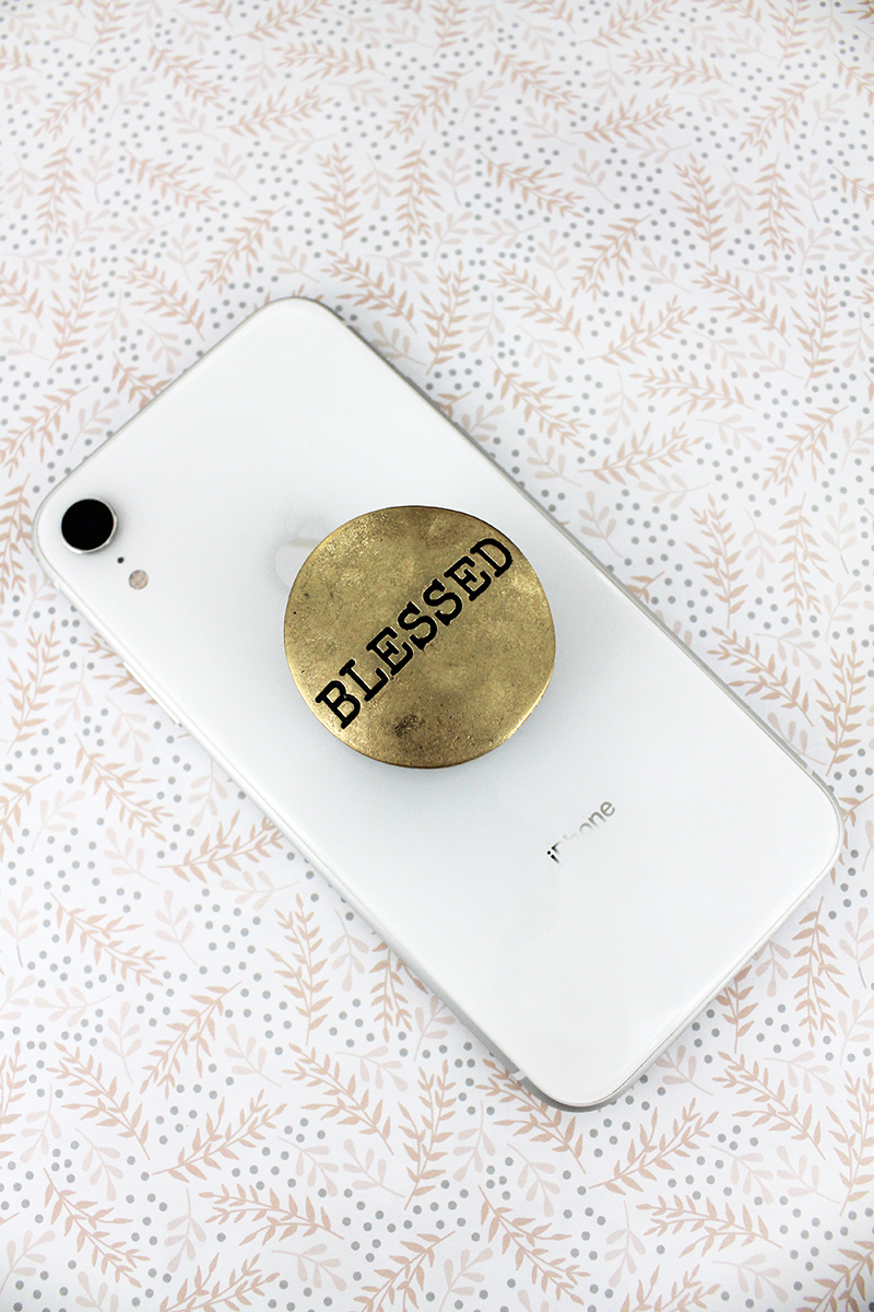 Antiqued Cell Phone Popsocket Cover